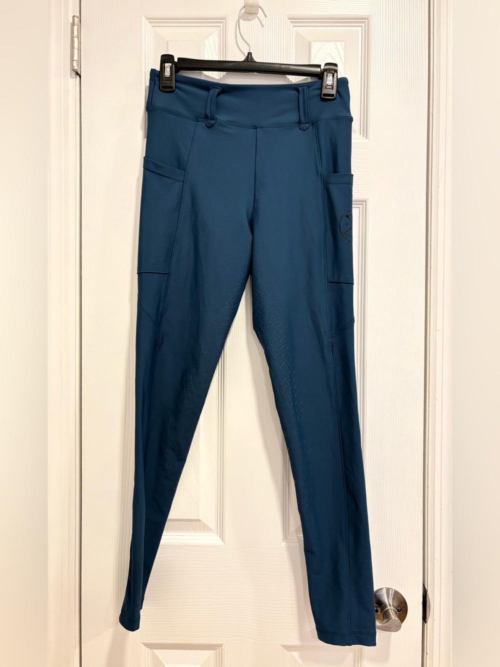 Free Ride Equestrian LUX HYBRID BREECHES FULL SEAT Teal Size Medium